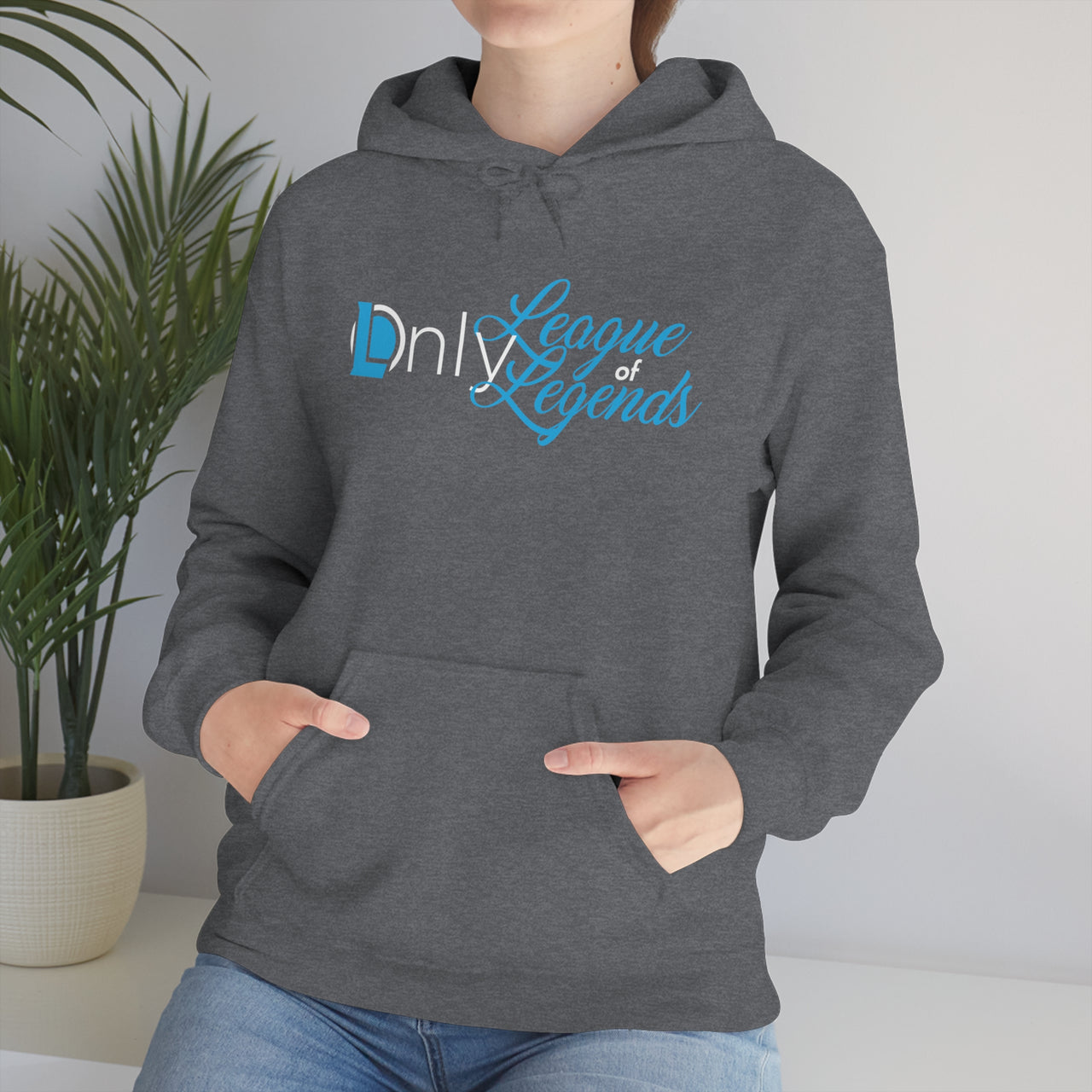 Only League Of Legends - LOL League of Legends Pun Shirts - Spoof, pun, funny - Unisex Heavy Blend Hooded Sweatshirt