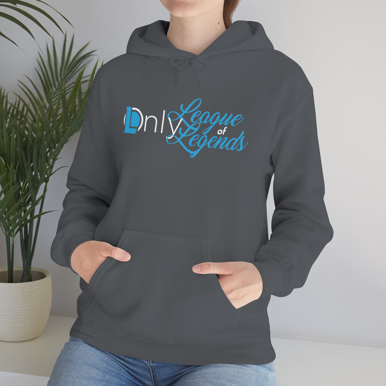 Only League Of Legends - LOL League of Legends Pun Shirts - Spoof, pun, funny - Unisex Heavy Blend Hooded Sweatshirt