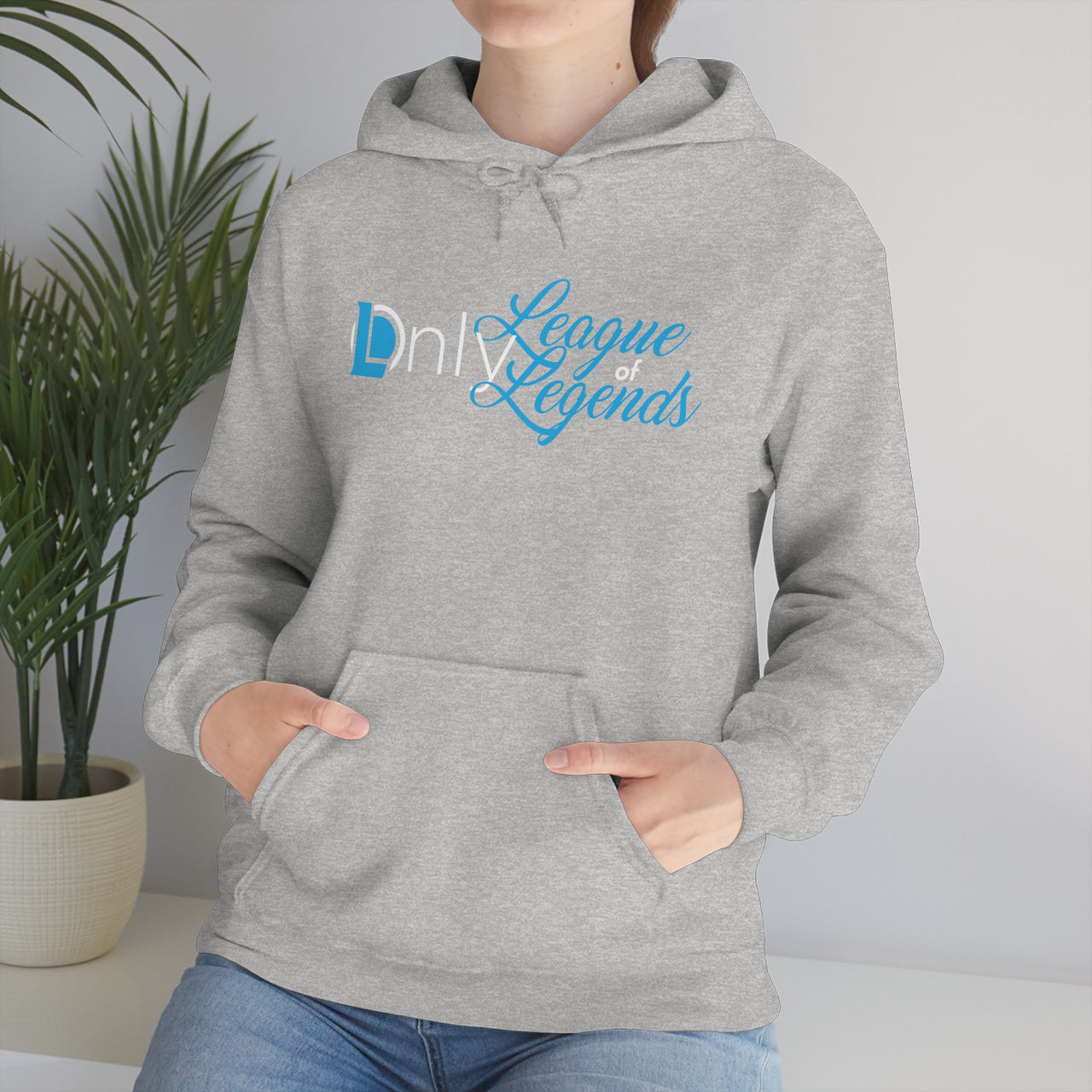 Only League Of Legends - LOL League of Legends Pun Shirts - Spoof, pun, funny - Unisex Heavy Blend Hooded Sweatshirt