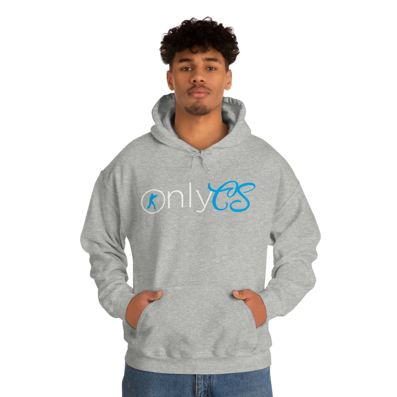 Only CS - Pun Shirts - Spoof, pun, funny - Unisex Heavy Blend Hooded Sweatshirt