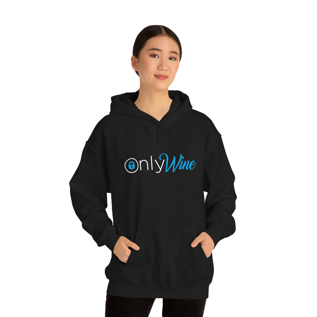 Only Whine - Pun Shirts - Spoof, pun, funny - Unisex Heavy Blend Hooded Sweatshirt