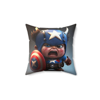 Thumbnail for Stop being a baby series - Baby Captain America, Baby Shield, - 4 sizes available - Spun Polyester Square Pillow