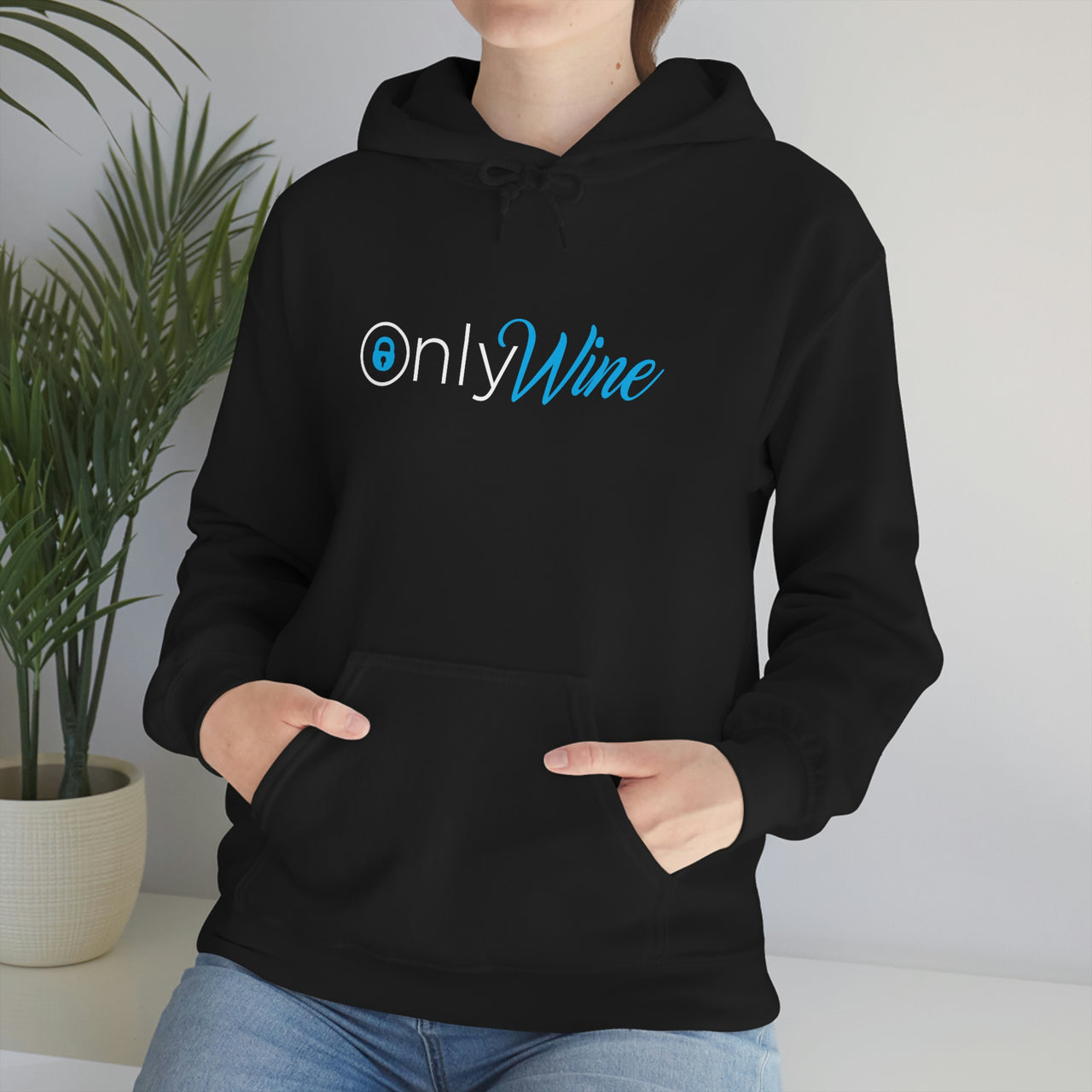 Only Whine - Pun Shirts - Spoof, pun, funny - Unisex Heavy Blend Hooded Sweatshirt