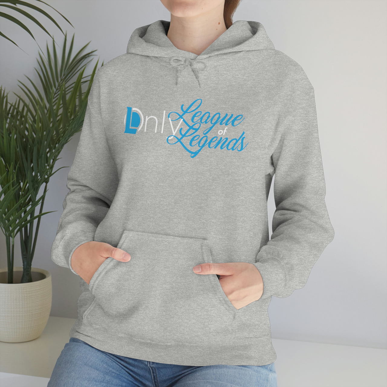 Only League Of Legends - LOL League of Legends Pun Shirts - Spoof, pun, funny - Unisex Heavy Blend Hooded Sweatshirt