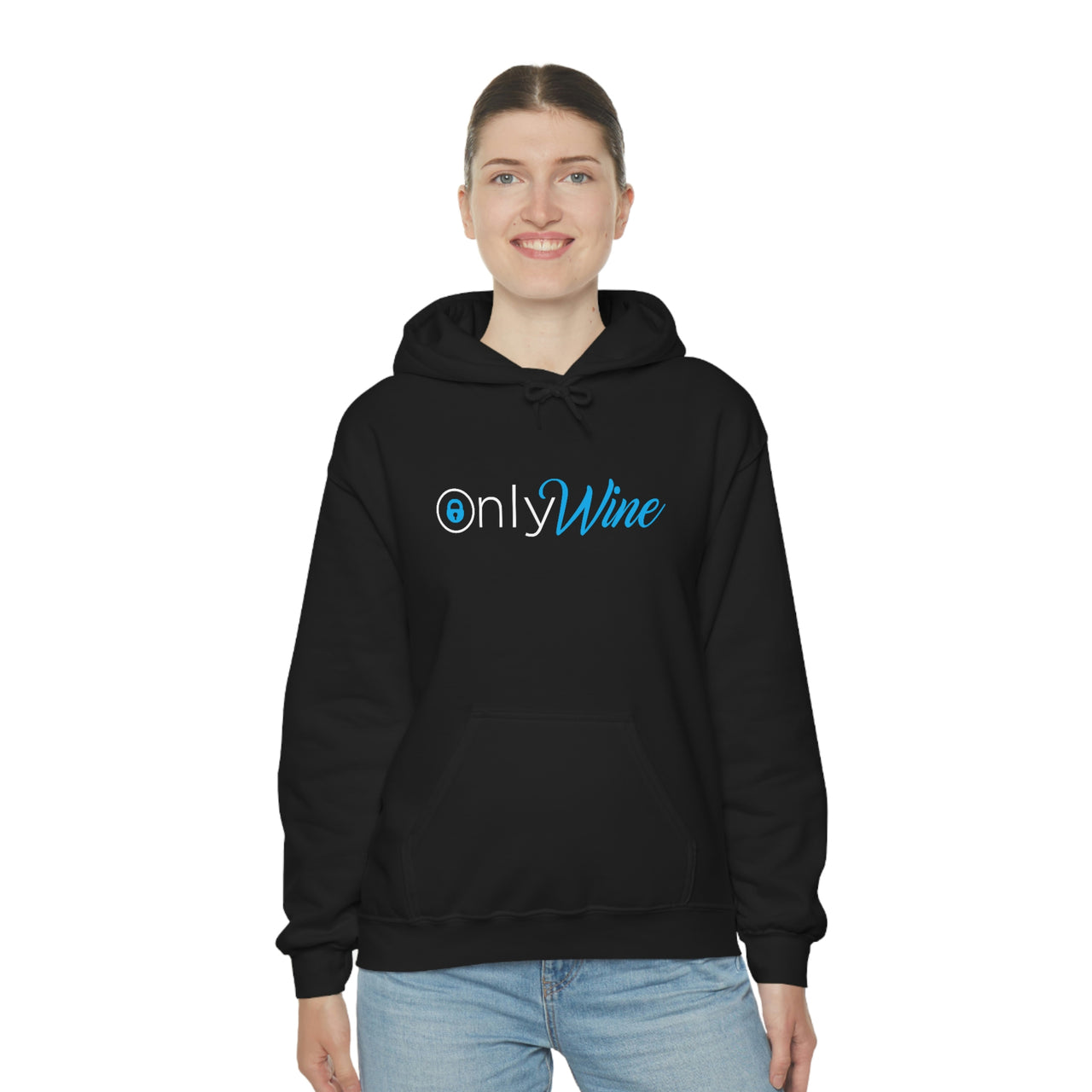 Only Whine - Pun Shirts - Spoof, pun, funny - Unisex Heavy Blend Hooded Sweatshirt