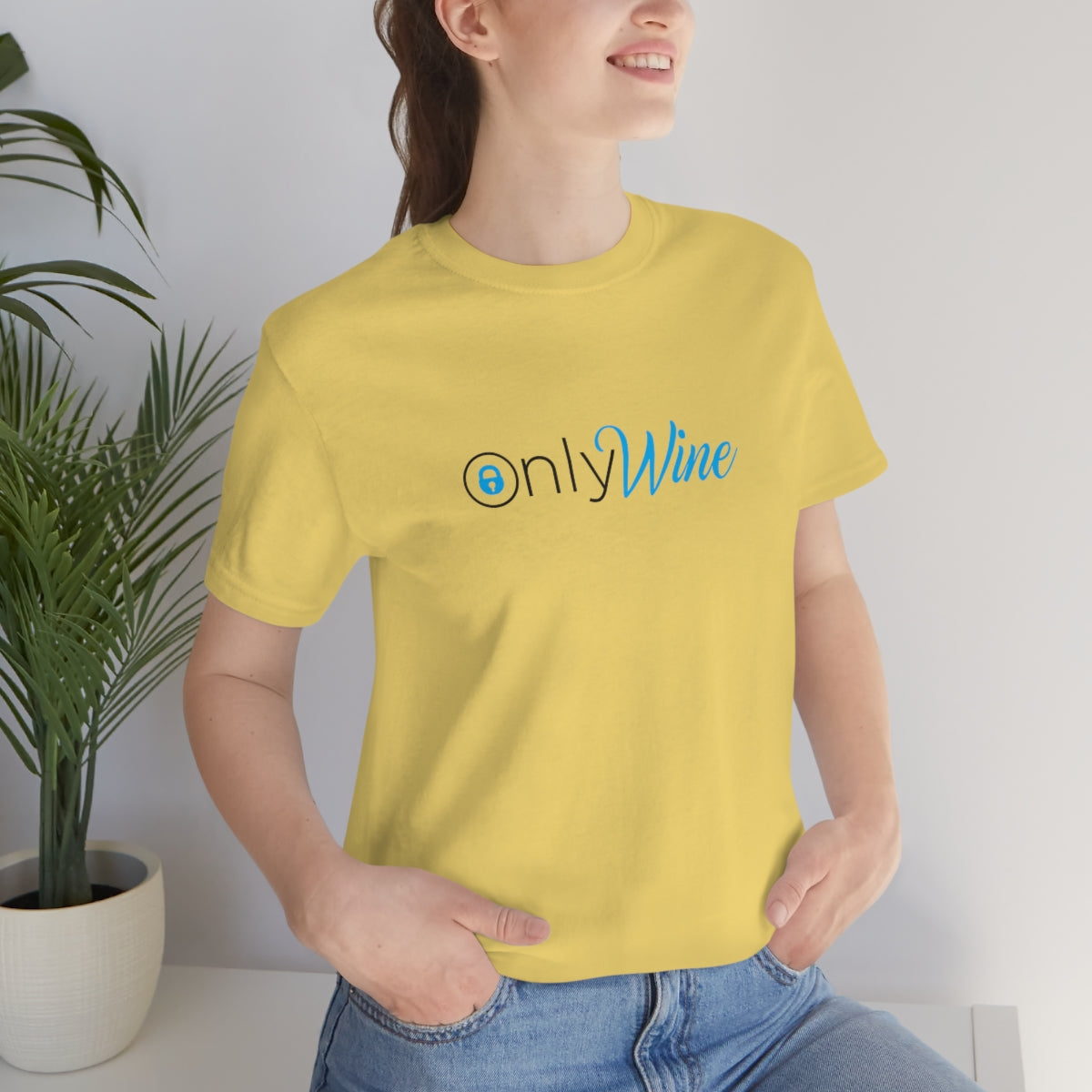 Only Wine.  For those who don't settle for anything else but wine - Unisex Jersey Short Sleeve Tee