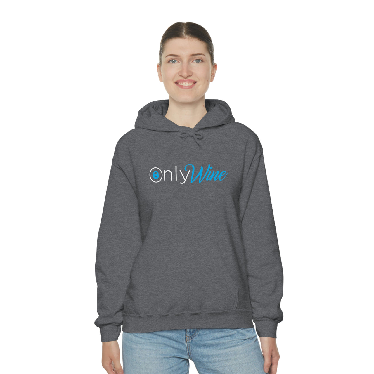 Only Whine - Pun Shirts - Spoof, pun, funny - Unisex Heavy Blend Hooded Sweatshirt