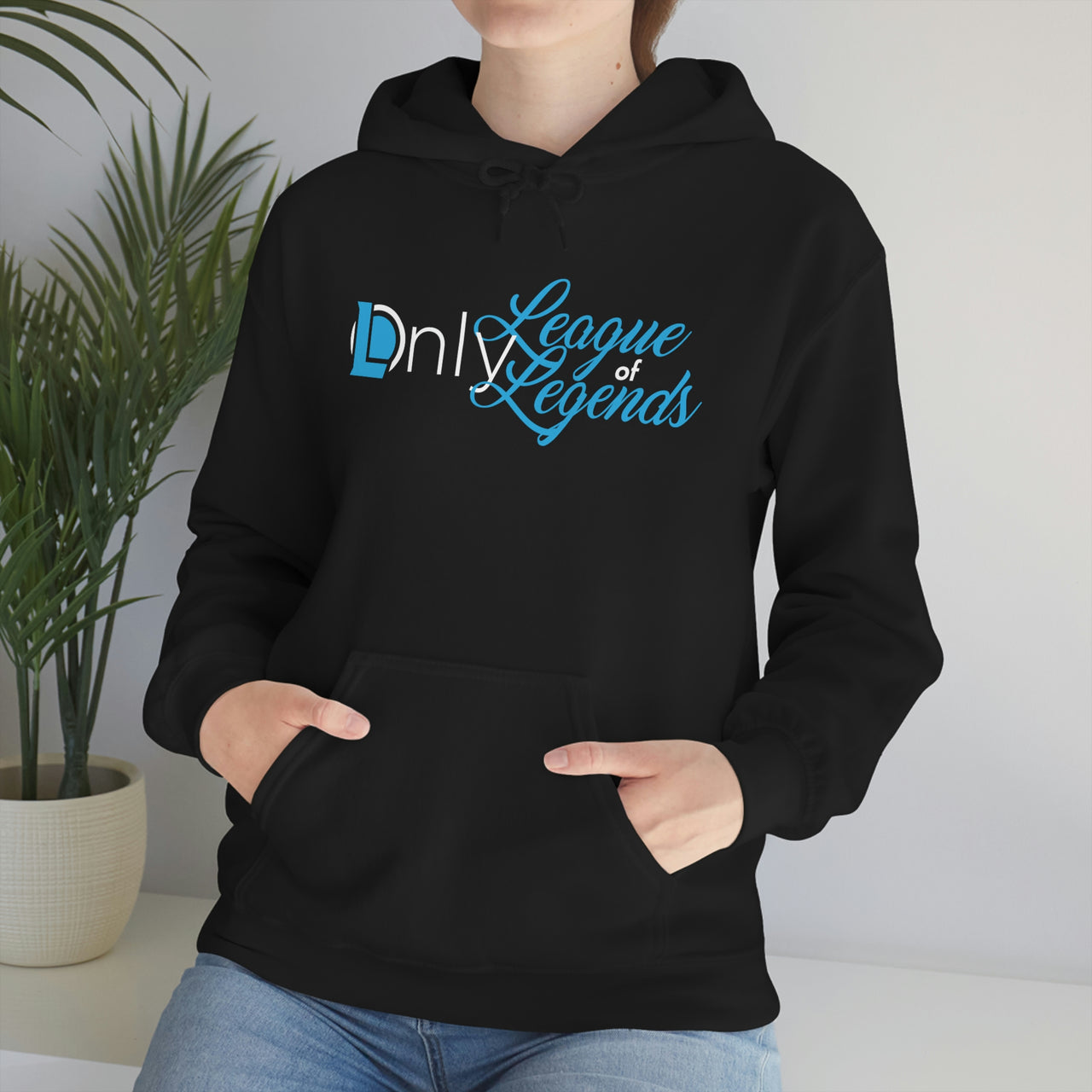 Only League Of Legends - LOL League of Legends Pun Shirts - Spoof, pun, funny - Unisex Heavy Blend Hooded Sweatshirt