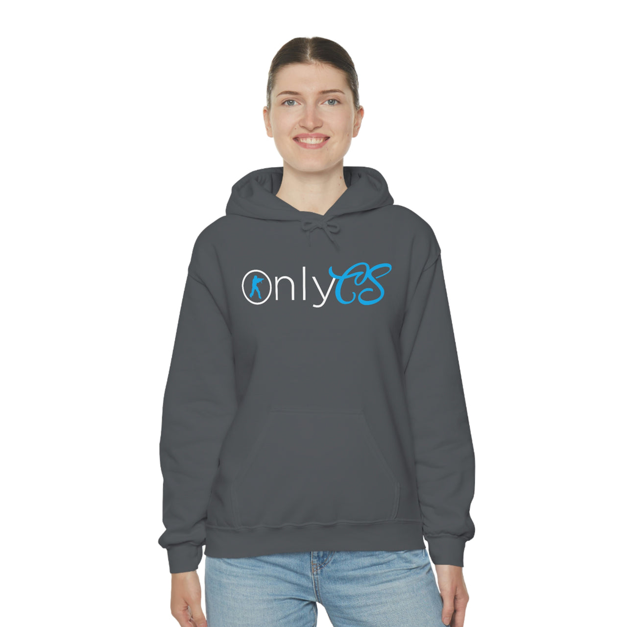 Only CS - Pun Shirts - Spoof, pun, funny - Unisex Heavy Blend Hooded Sweatshirt