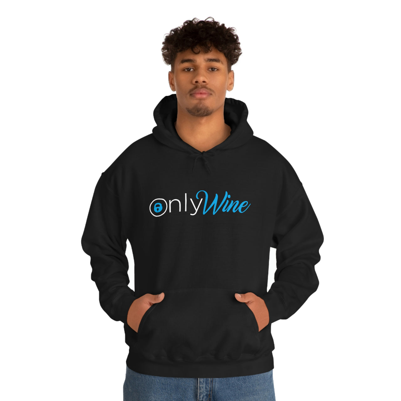 Only Whine - Pun Shirts - Spoof, pun, funny - Unisex Heavy Blend Hooded Sweatshirt