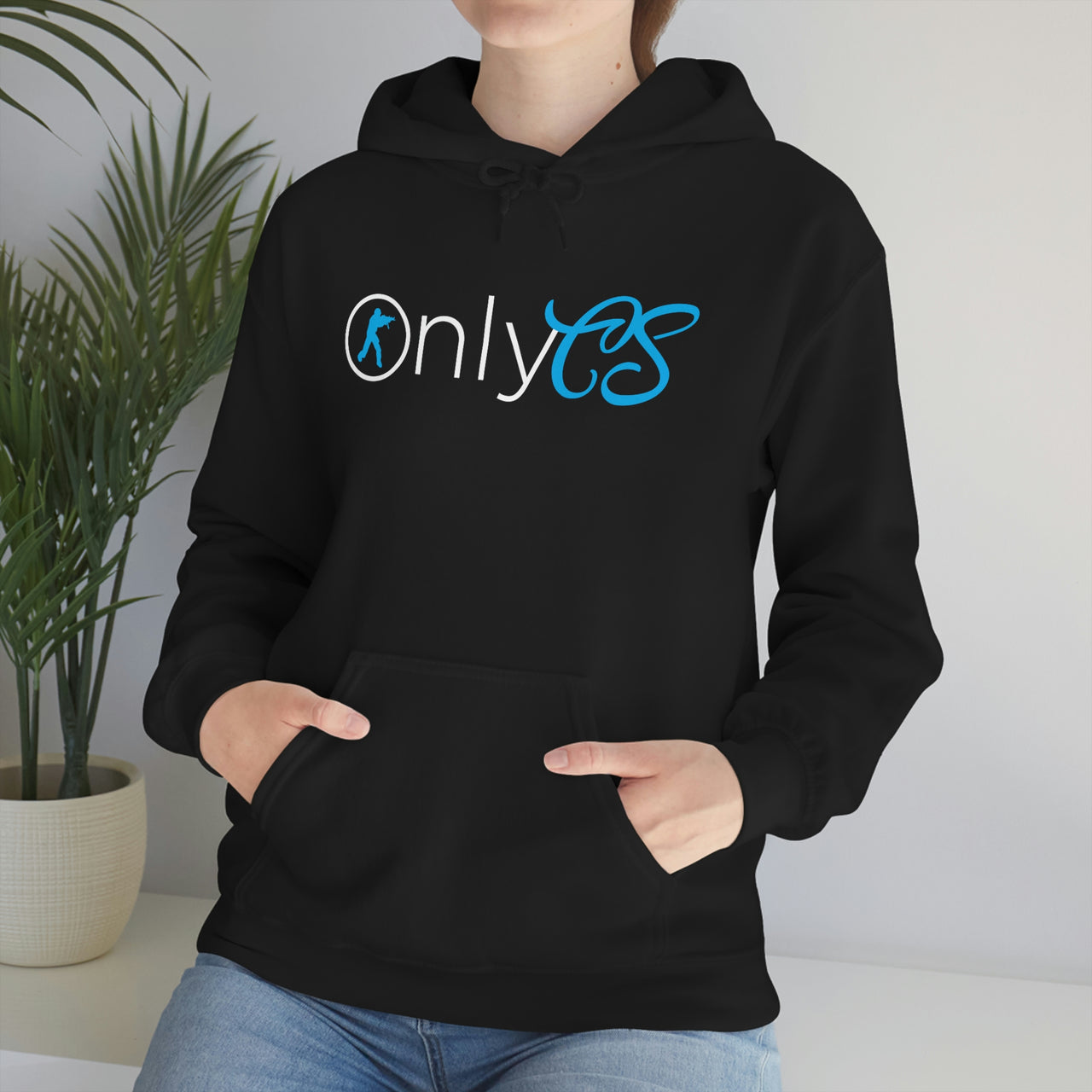 Only CS - Pun Shirts - Spoof, pun, funny - Unisex Heavy Blend Hooded Sweatshirt