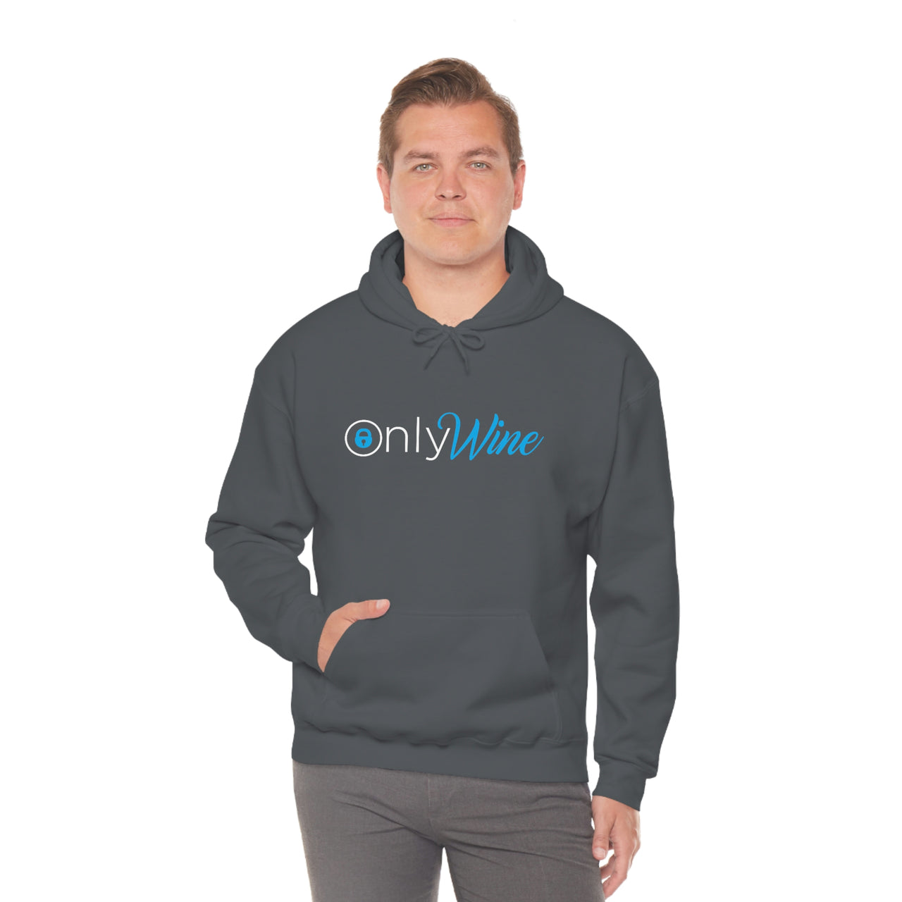 Only Whine - Pun Shirts - Spoof, pun, funny - Unisex Heavy Blend Hooded Sweatshirt