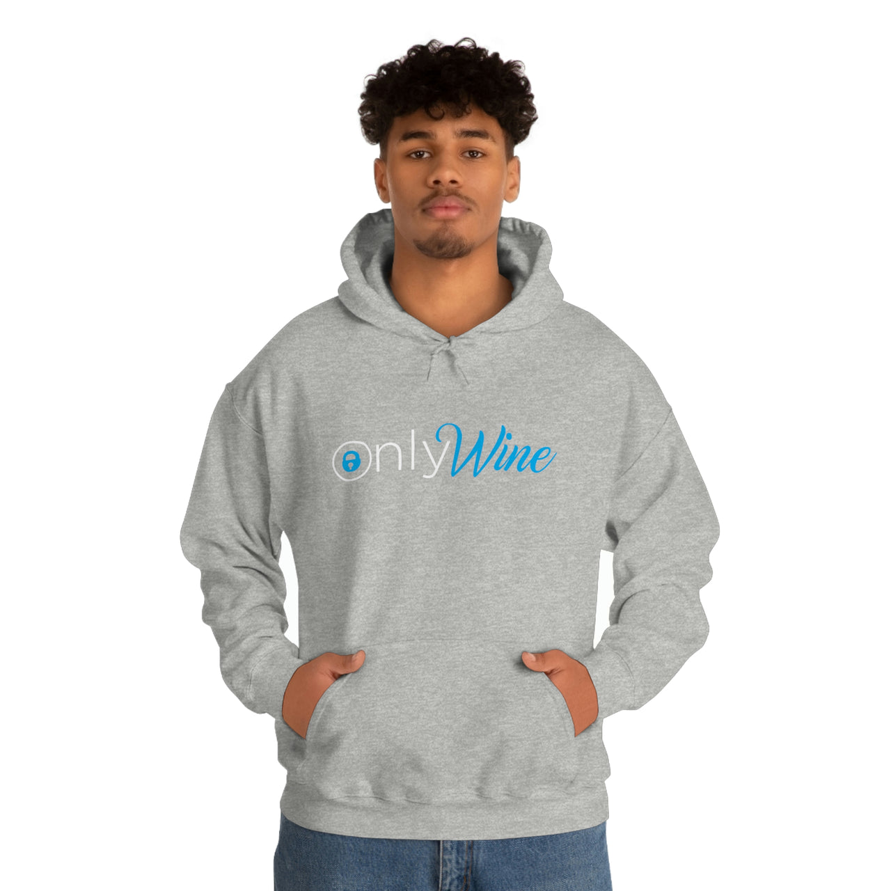 Only Whine - Pun Shirts - Spoof, pun, funny - Unisex Heavy Blend Hooded Sweatshirt