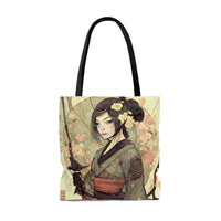 Thumbnail for Retro Female Samurai - Original Digital Painted Design - Tote Bag