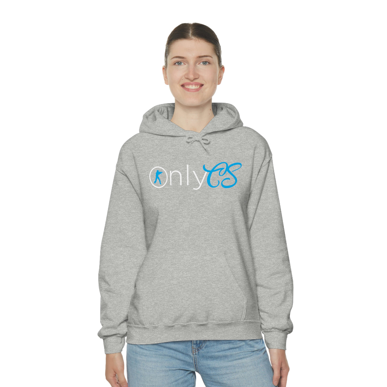 Only CS - Pun Shirts - Spoof, pun, funny - Unisex Heavy Blend Hooded Sweatshirt