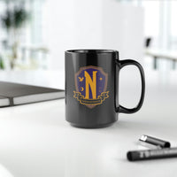 Thumbnail for Nevermore Wednesday Fans Black Mug, 15oz