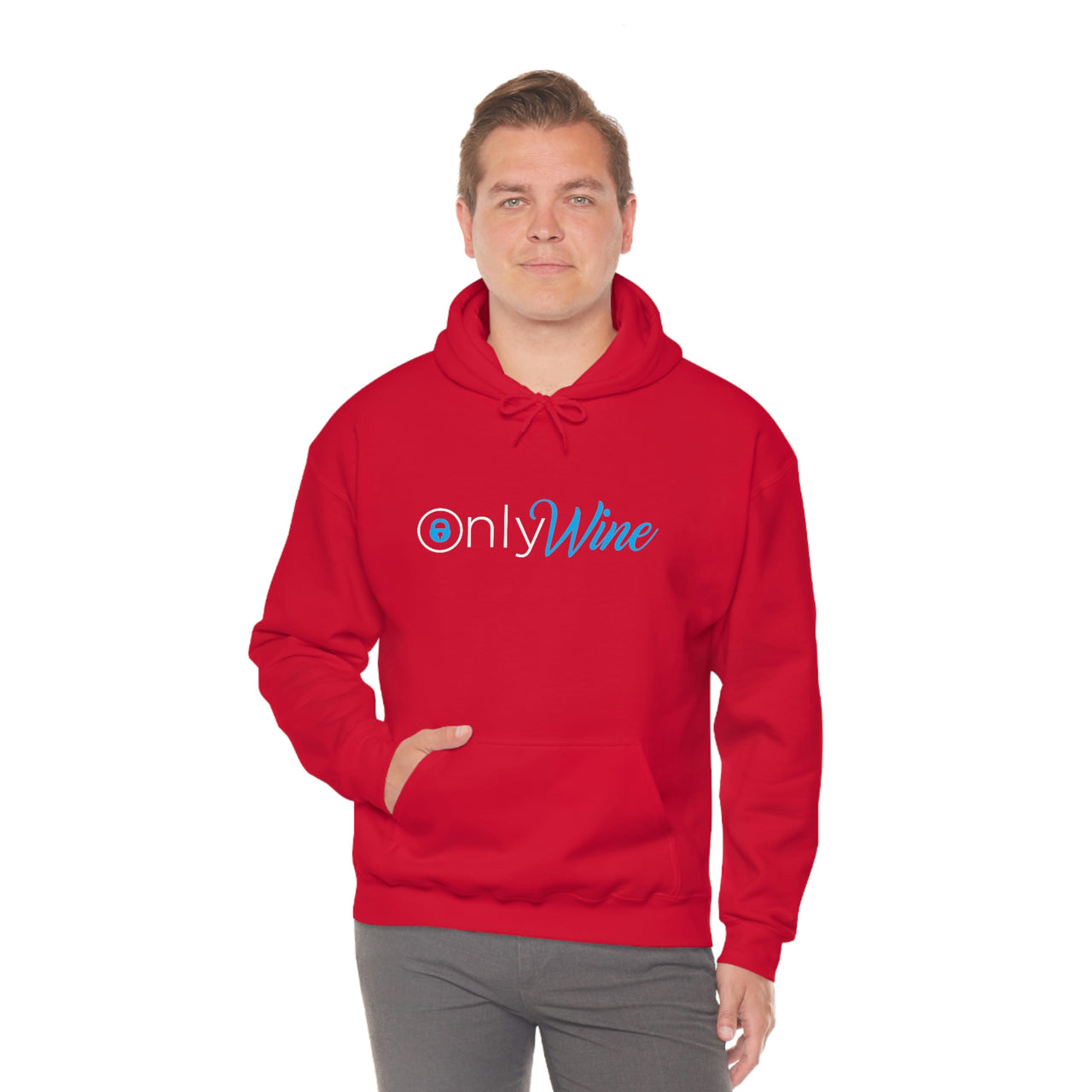 Only Whine - Pun Shirts - Spoof, pun, funny - Unisex Heavy Blend Hooded Sweatshirt