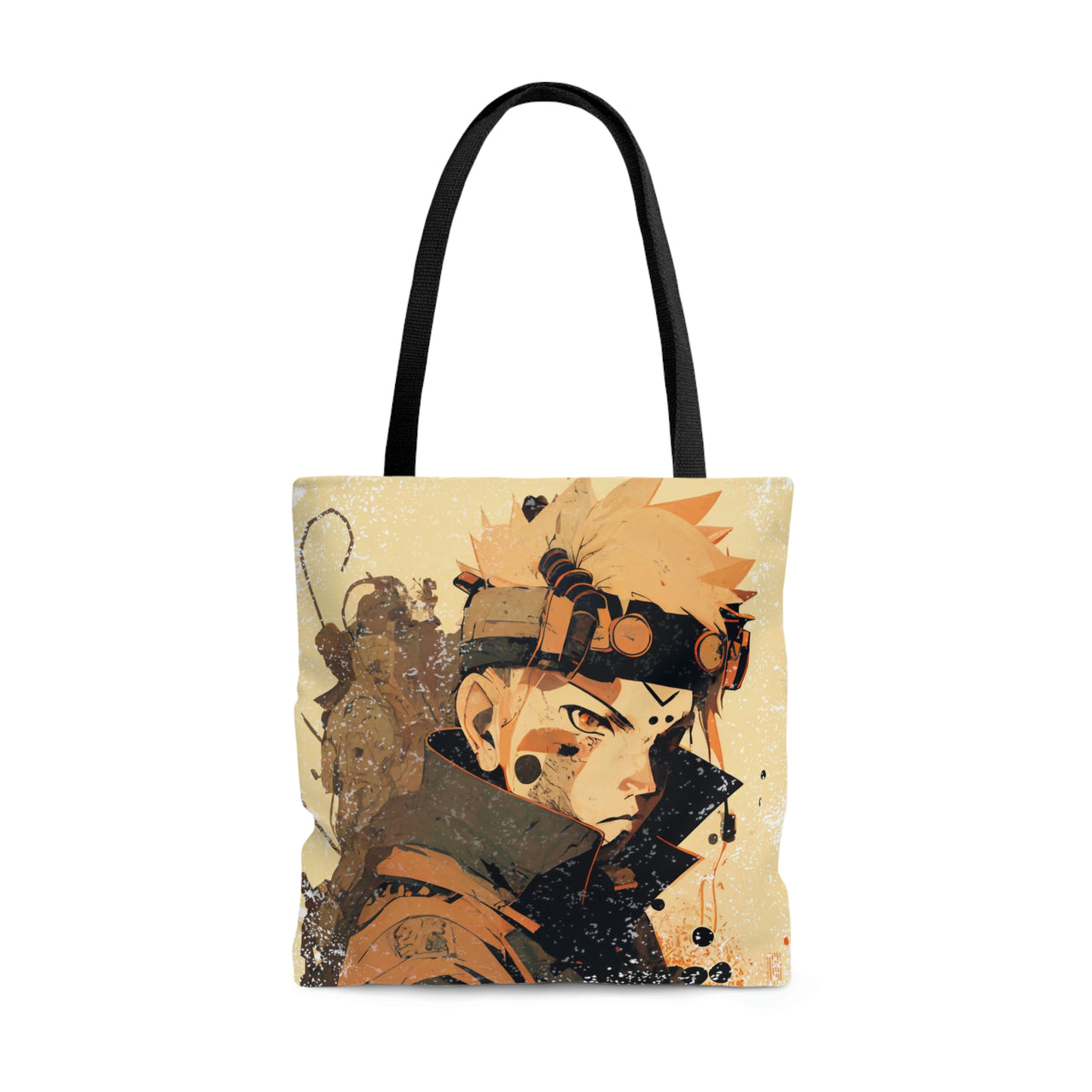 Orange Ninja Warrior digital Art - Digital Design - Tote Bag