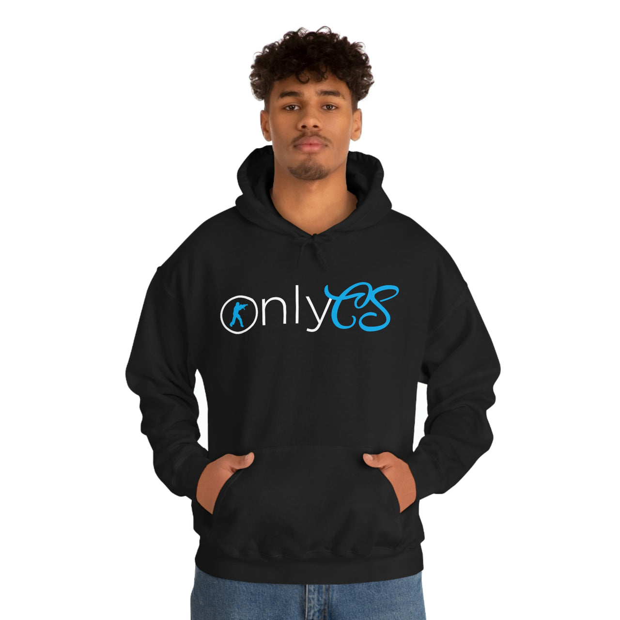 Only CS - Pun Shirts - Spoof, pun, funny - Unisex Heavy Blend Hooded Sweatshirt