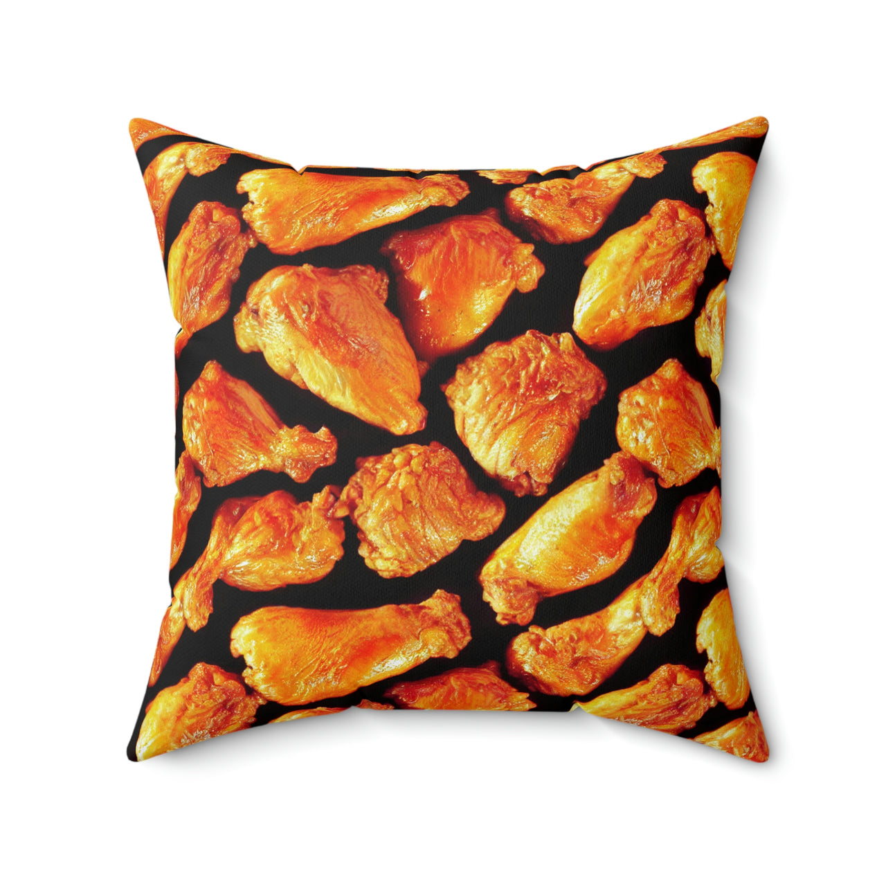 Fried Chicken Puff- 4 sizes available - Spun Polyester Square Pillow