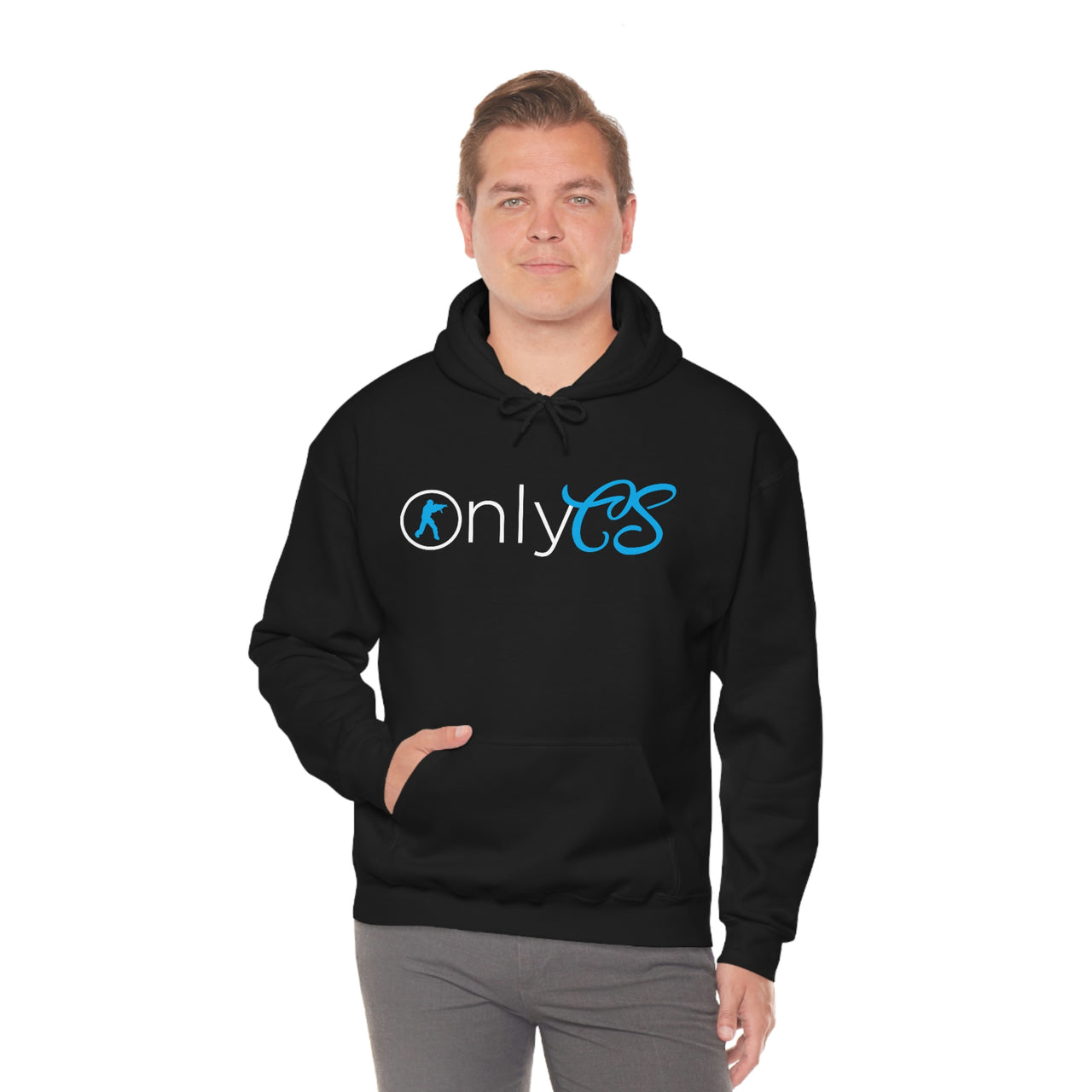 Only CS - Pun Shirts - Spoof, pun, funny - Unisex Heavy Blend Hooded Sweatshirt