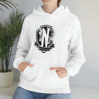 Thumbnail for Nevermore Academy, Distressed - Unisex Heavy Blend Hooded Sweatshirt