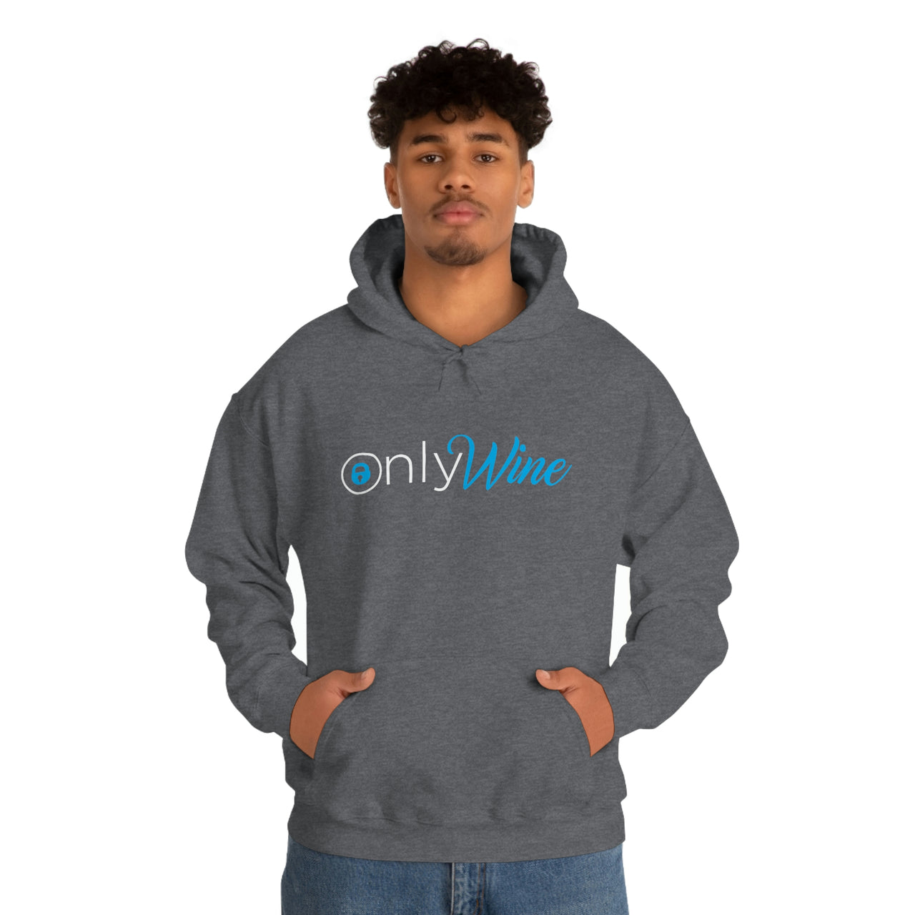 Only Whine - Pun Shirts - Spoof, pun, funny - Unisex Heavy Blend Hooded Sweatshirt