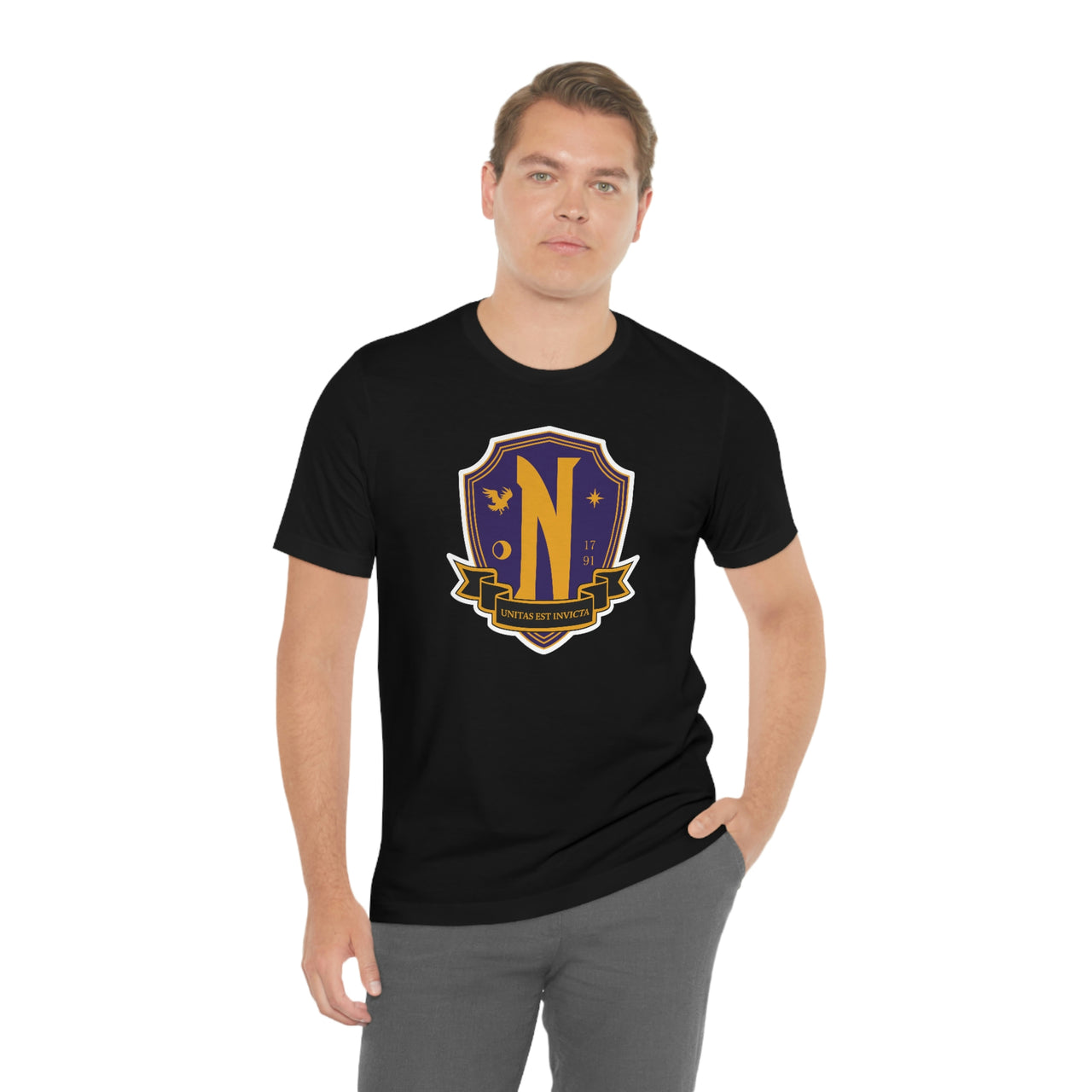 Nevermore Academy -  - Unisex Jersey Short Sleeve Tee