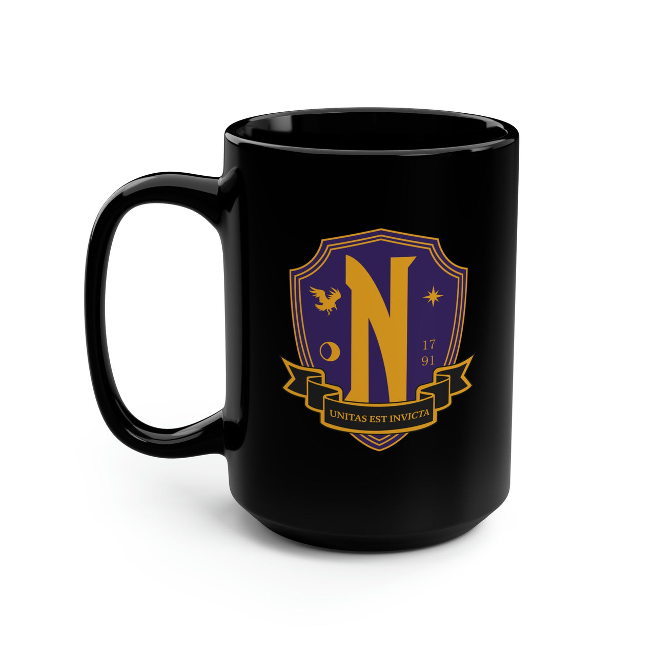 Nevermore Wednesday Fans Black Mug, 15oz