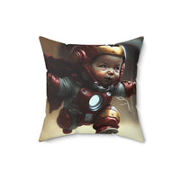 Thumbnail for Stop being a baby series - Iron Baby, Baby Stark, Iron Man - 4 sizes available - Spun Polyester Square Pillow