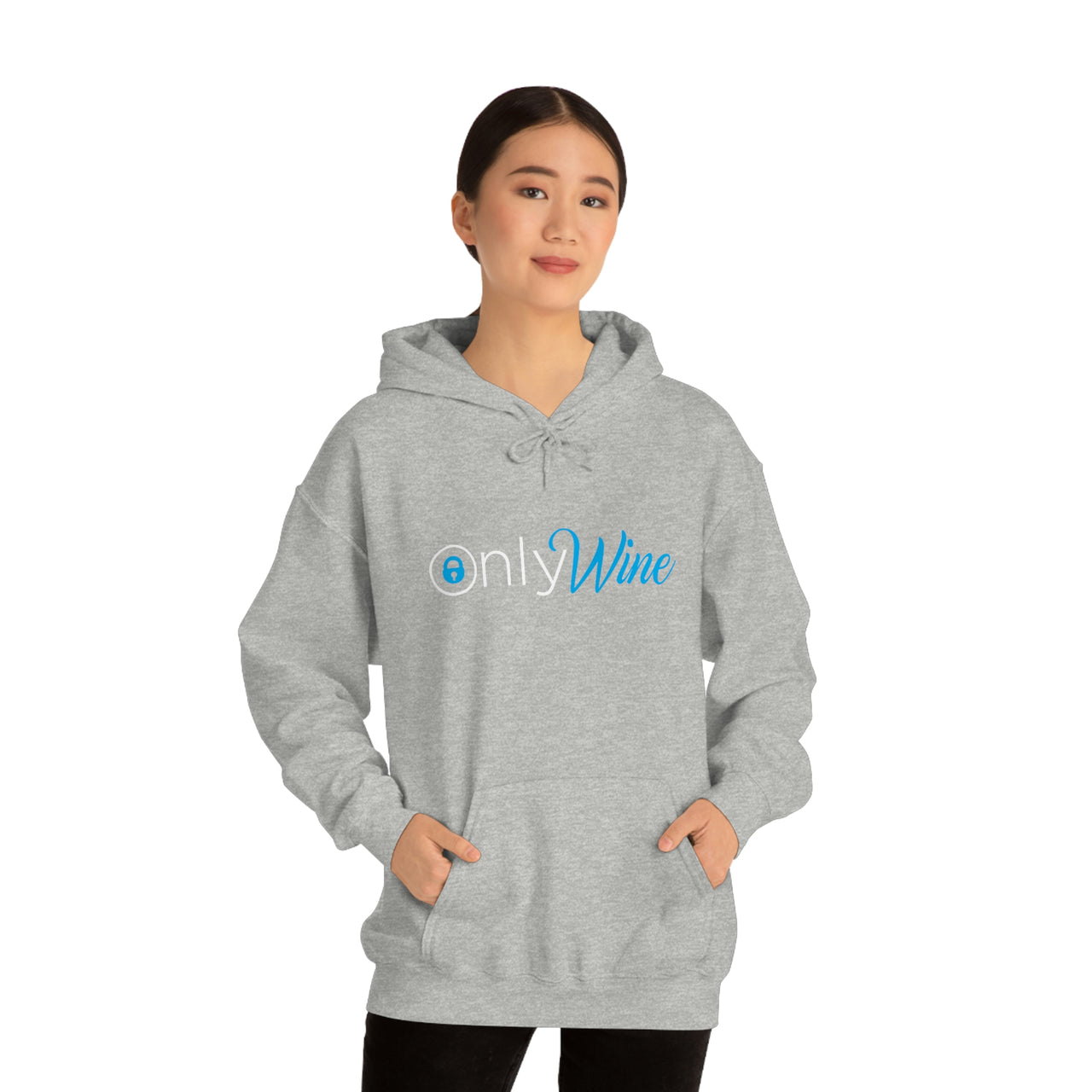 Only Whine - Pun Shirts - Spoof, pun, funny - Unisex Heavy Blend Hooded Sweatshirt