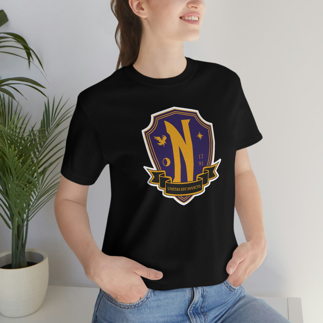 Nevermore Academy -  - Unisex Jersey Short Sleeve Tee