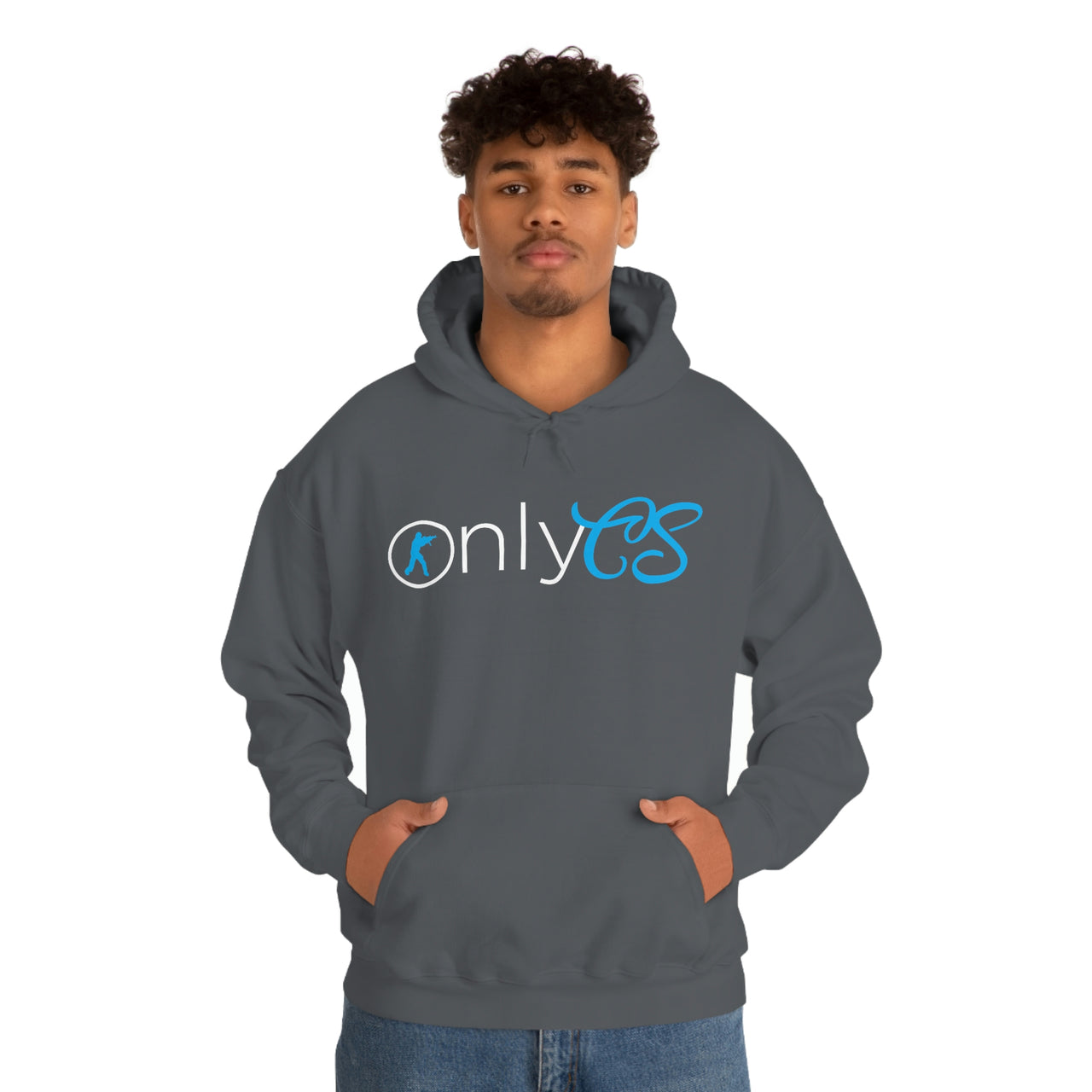 Only CS - Pun Shirts - Spoof, pun, funny - Unisex Heavy Blend Hooded Sweatshirt