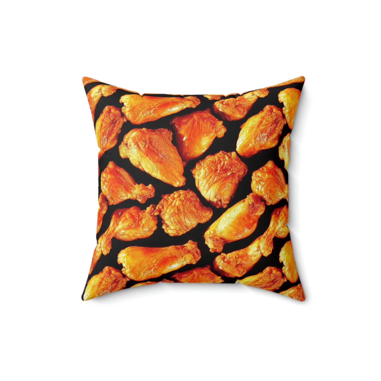 Fried Chicken Puff- 4 sizes available - Spun Polyester Square Pillow