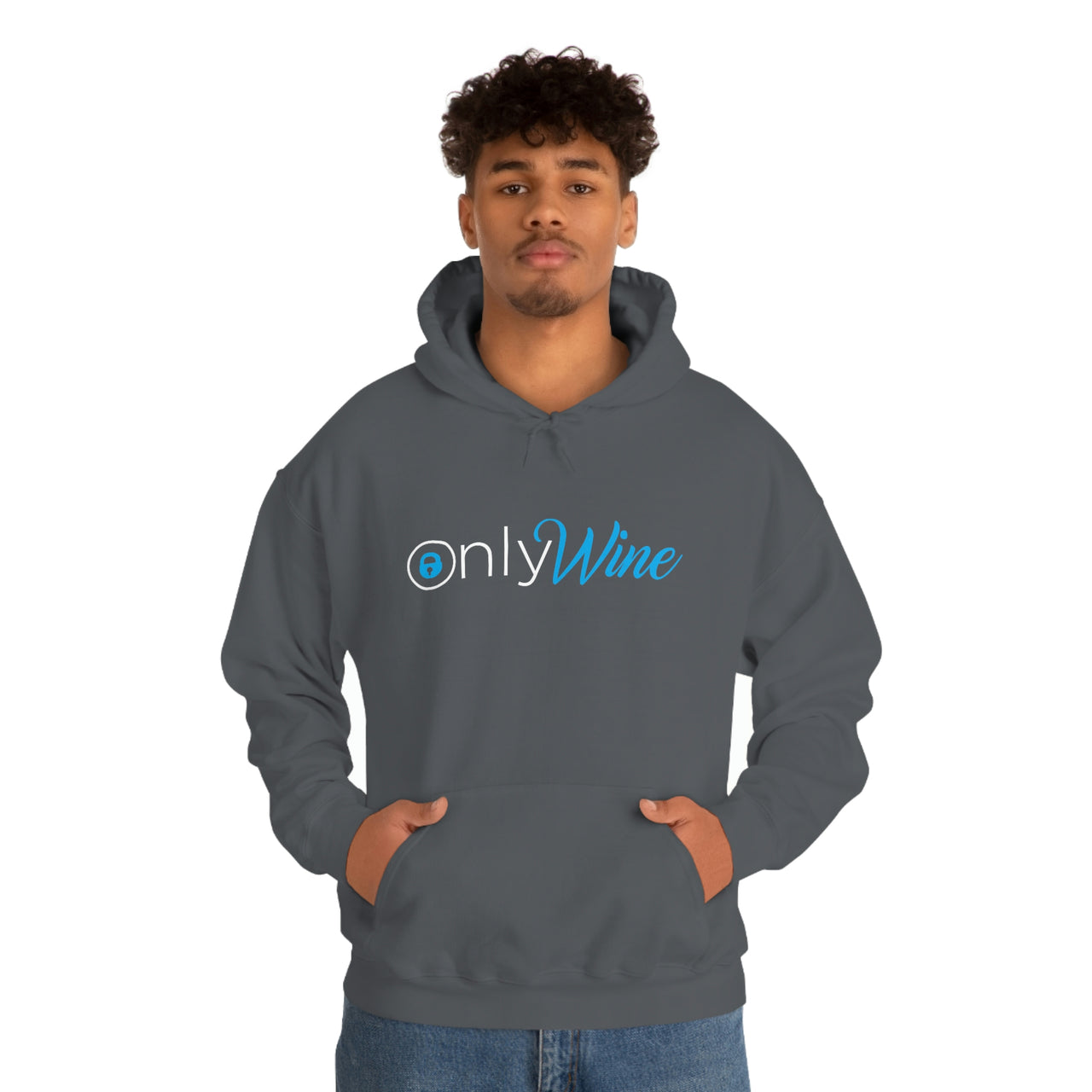 Only Whine - Pun Shirts - Spoof, pun, funny - Unisex Heavy Blend Hooded Sweatshirt