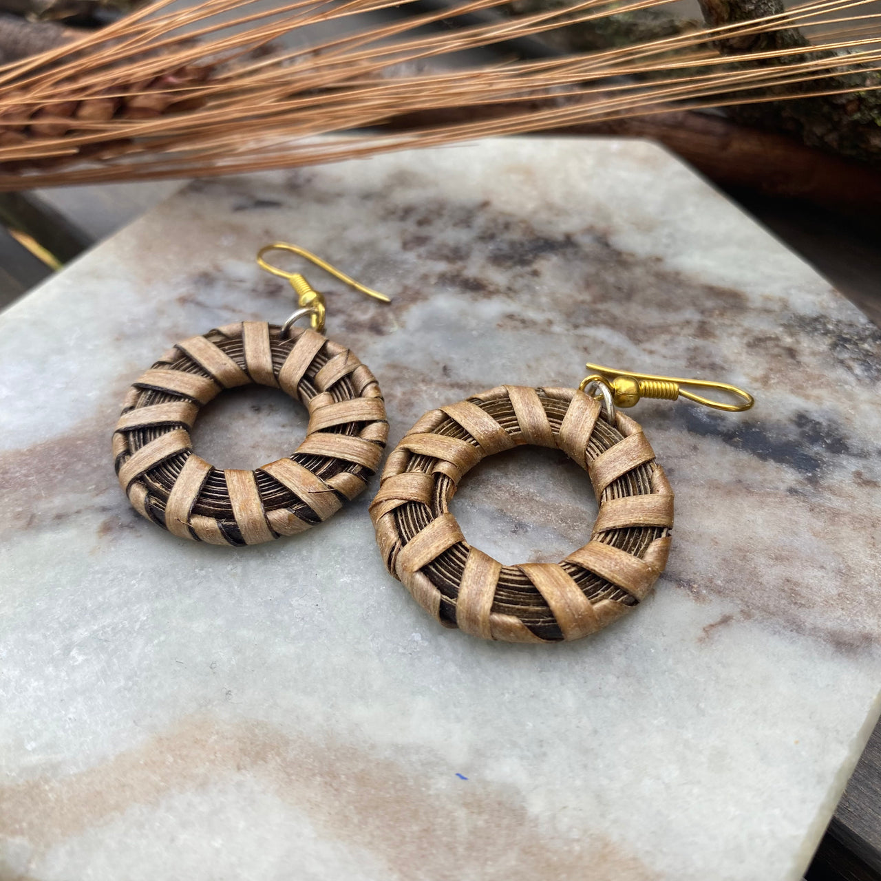 Native wood earring